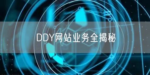 DDY网站业务全揭秘