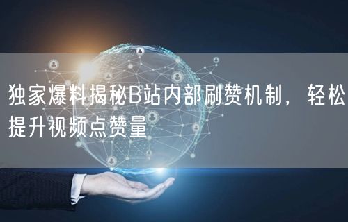 独家爆料揭秘B站内部刷赞机制，轻松提升视频点赞量