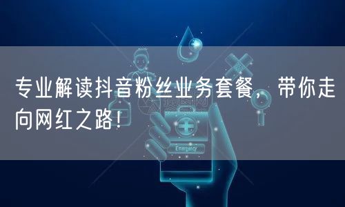 专业解读抖音粉丝业务套餐，带你走向网红之路！