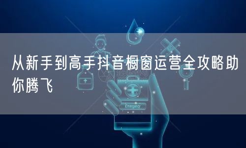 从新手到高手抖音橱窗运营全攻略助你腾飞